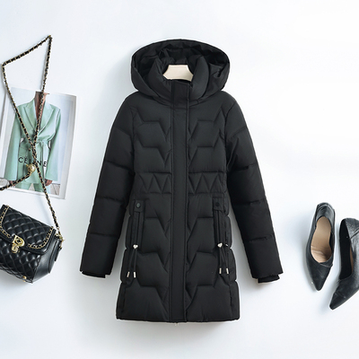 冬季羽绒棉棉衣女中长款保暖棉服