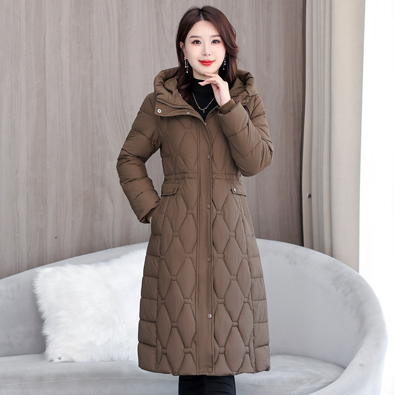 冬季羽绒棉棉衣女中长款保暖棉服