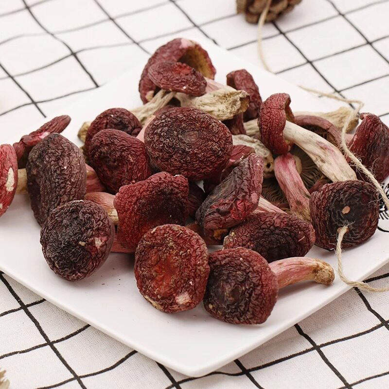 纯正野生红菇正品真红菇标菇野生大红菌野生蘑菇精挑好货煲汤营养