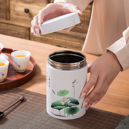 事事如意密封小号防潮国风茶叶罐