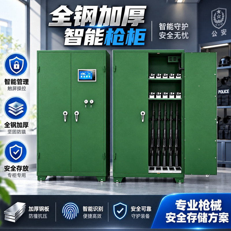 枪弹保管双门柜全钢防盗器械存储柜单位库房密码保险柜厂家直供