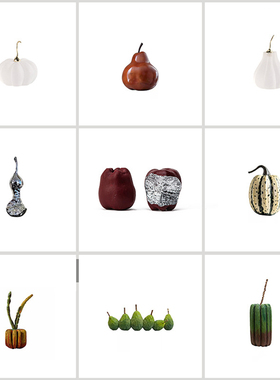 现代简约仿真水果蔬菜摆件