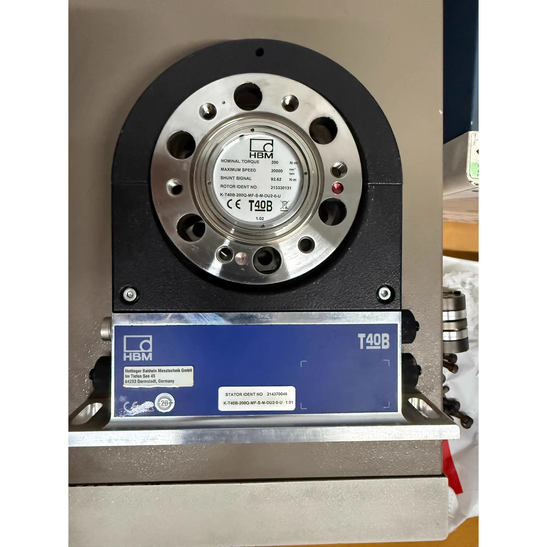 德国HBM T40B 扭矩传感器 K-T40B-200Q-MF-S-M-DU2-0-U