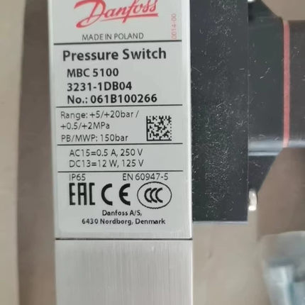 丹佛斯 MBC5100 061B100266 压力开关