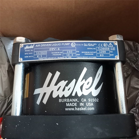 Haskel DTV-4 美国原装进口 气动液体增压泵