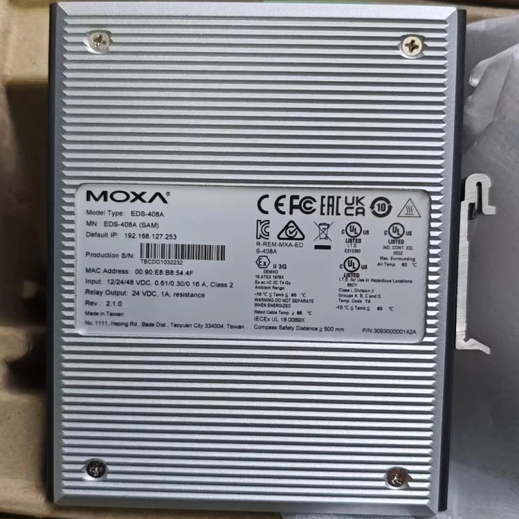 MOXA 摩莎工业交换机 EDS-408A V2.1.0