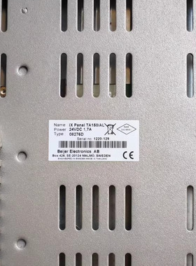 IX PANEL TA150/AL 08276D Beijer 北尔 触摸屏