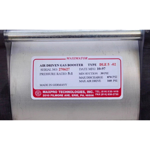 Maximator DLE5-02 气动增压器
