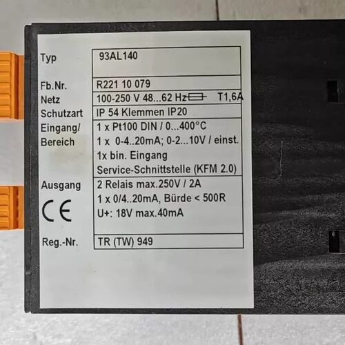 93AL140 阿法拉伐 温度控制器