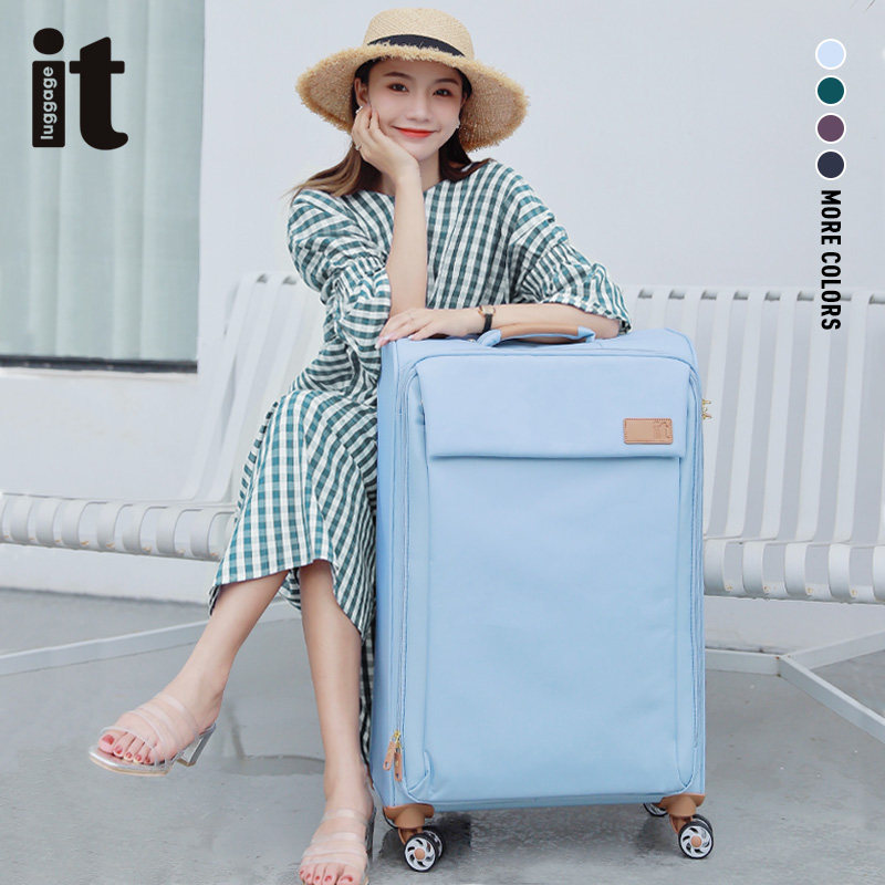 itluggage牛津布轻便行李箱20寸帆布软小拉杆24旅行箱女万向轮28
