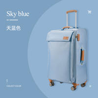 it luggage/ One pre-set opening Oxford cloth ultra-light canvas luggage trolley suitcase with swivel wheels thumbnail 2