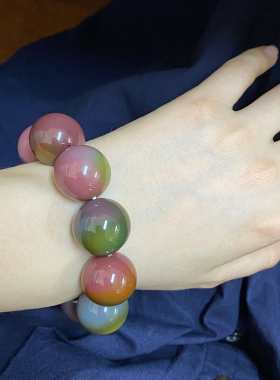 天然老矿盐源玛瑙满肉单圈