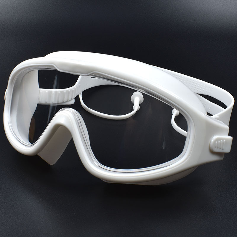 封闭护目镜全透明男防水游泳眼镜女劳保防尘防飞沫儿童防唾沫飞溅