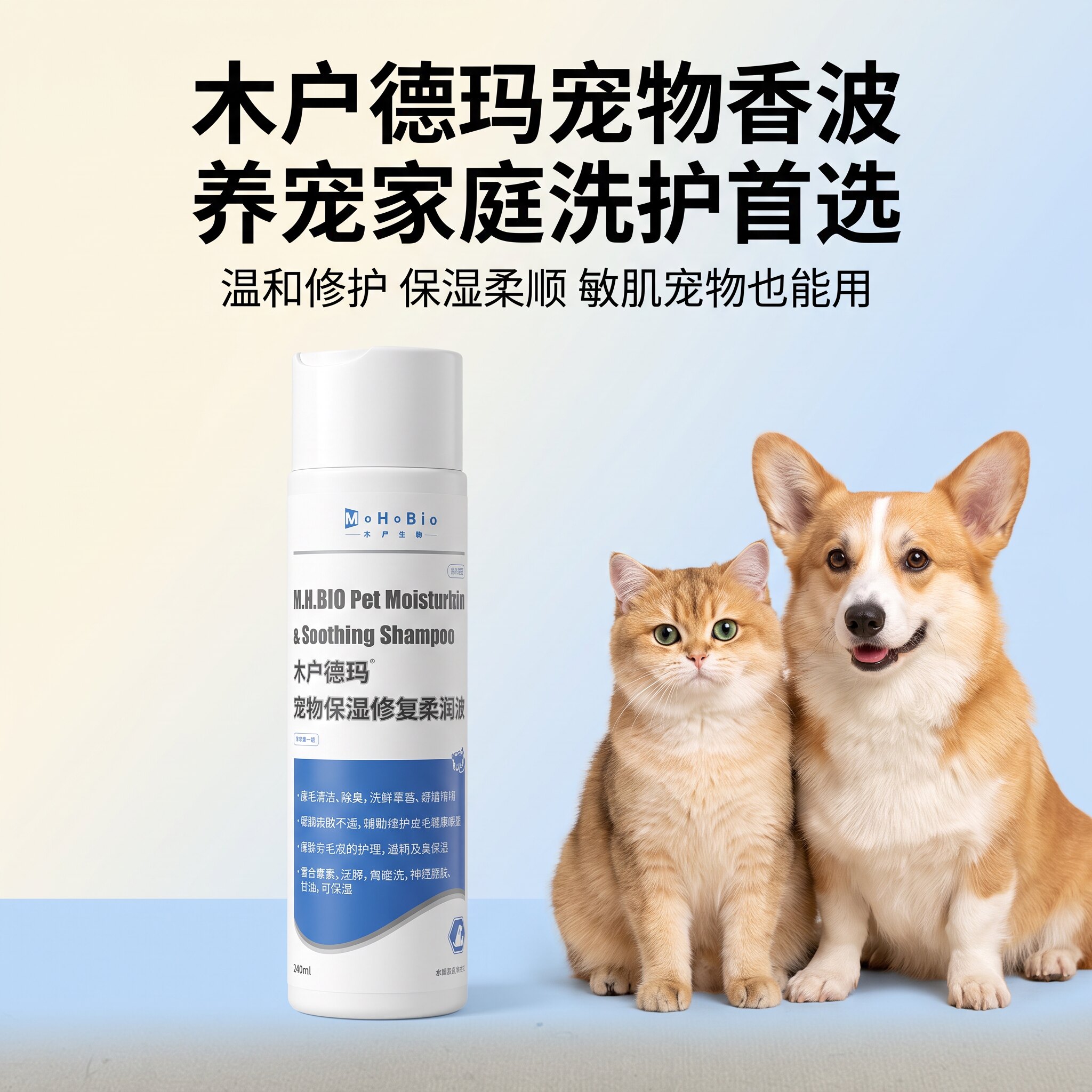 木户德玛犬猫保湿香波过敏皮屑