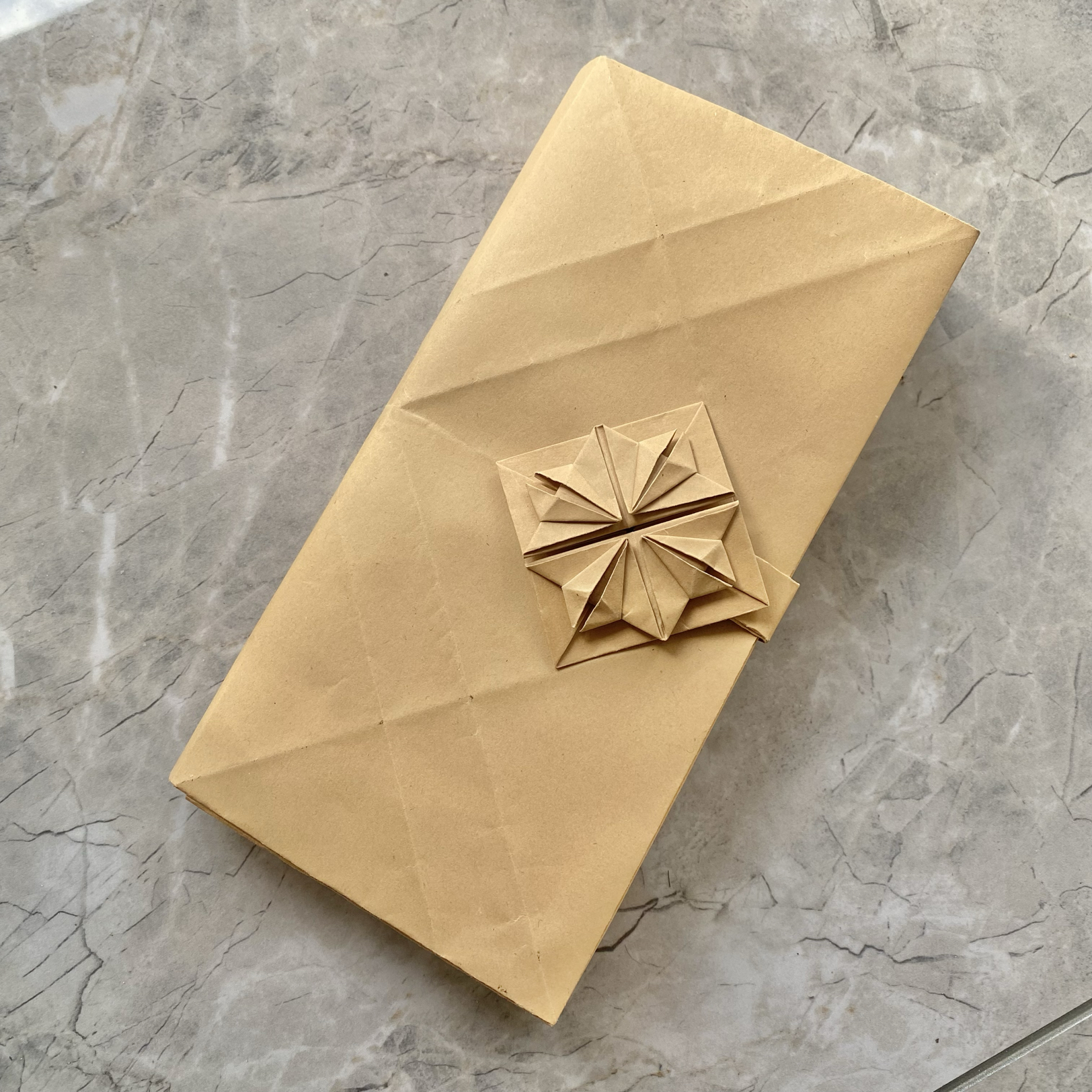 奶奶的针线包/百宝夹/手工钱包 diy/成品 机关折纸复古牛皮收纳包