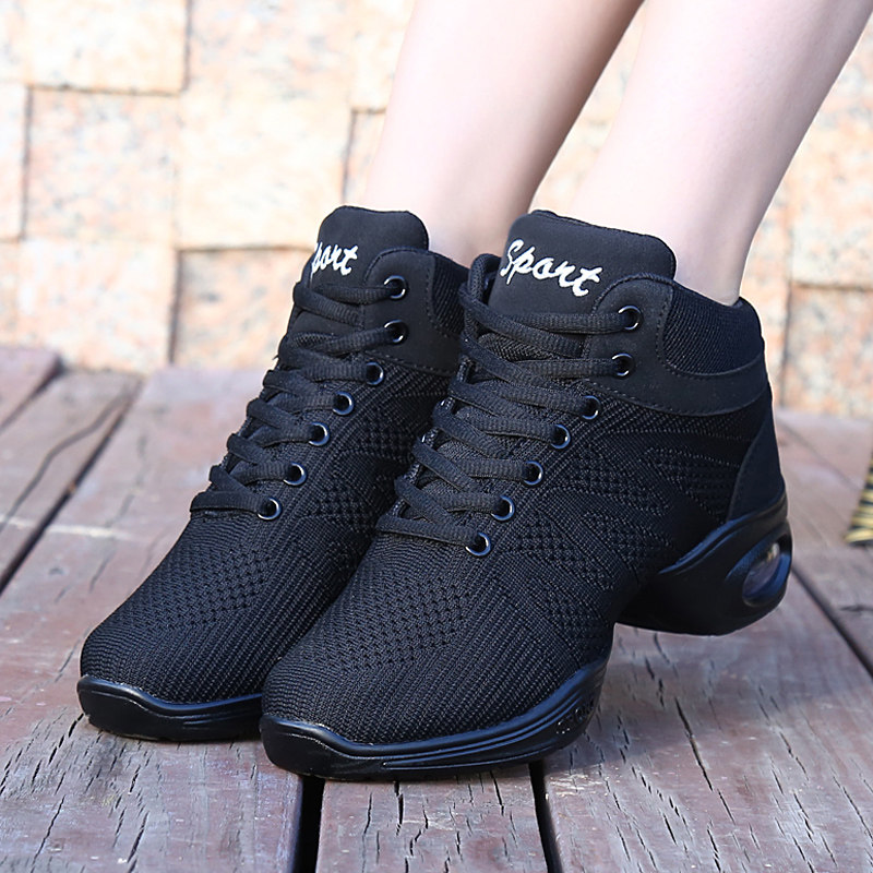 杨丽萍广场舞鞋四季舞蹈鞋女水兵舞高帮运动跳舞鞋爵士健美操舞鞋