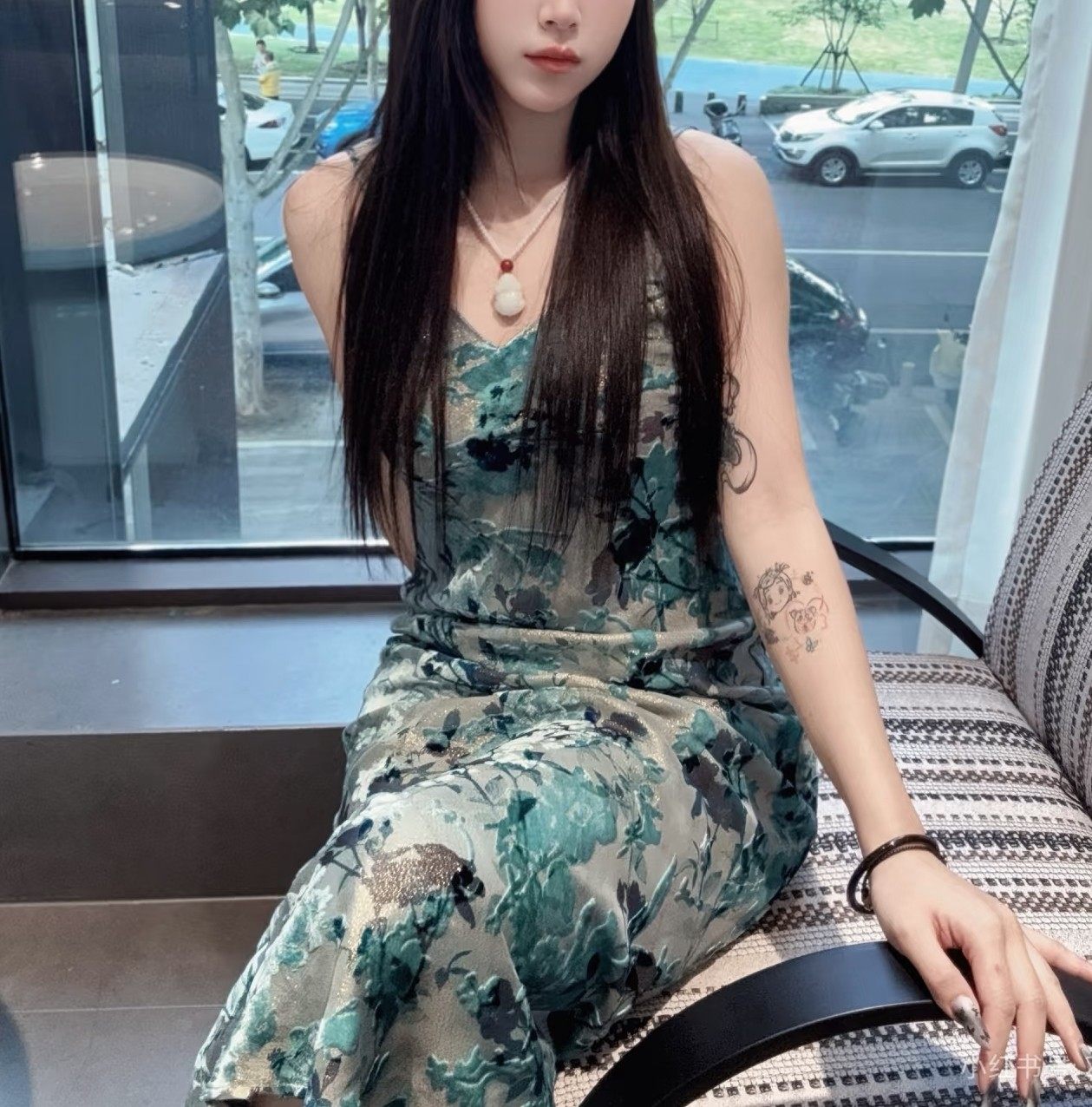 真丝丝绒烧花复古性感新中式千金鱼尾印花吊带包臀连衣裙女高货,女装/女士精品,连衣裙,淘宝优惠券,粉丝福利购,淘宝优惠卷