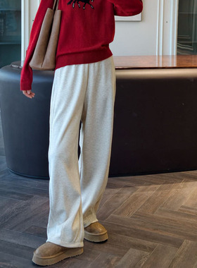 格桑米Gesamy羊毛醋酸镰刀裤2025秋冬新款韩版百搭休闲裤女