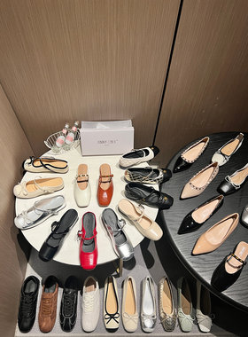 正品Jinny Chee夏季女鞋合集方头凉拖鞋女低跟2026年新款鞋子