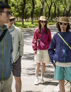 山系情侣防晒外套速干透气美式 宽松休闲 情侣防晒衣外套夏季