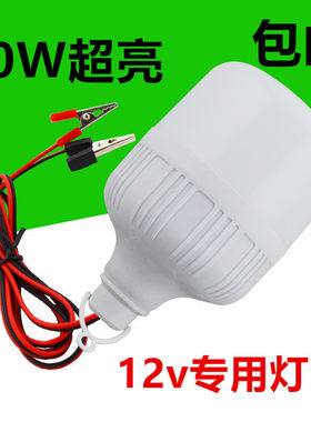 12V电瓶灯泡节能摆摊地摊夜市灯船用电动车专用低压直流LED灯泡