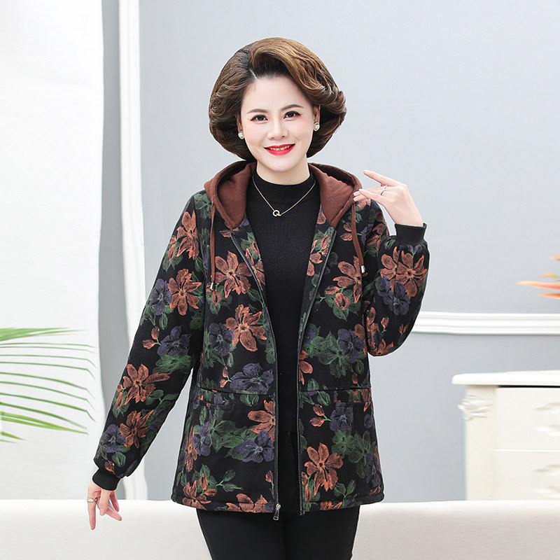 m16秋冬加绒牛仔外套连帽衫棉棉衣/棉服