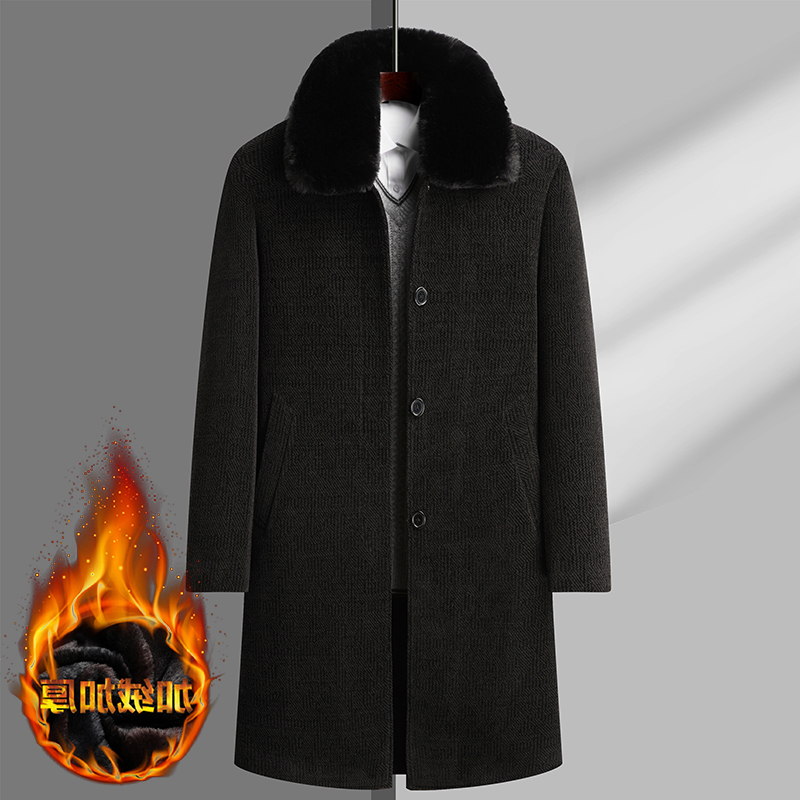 冬季马夹中老年爸爸装a01大衣