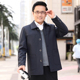 加肥加大码 n35秋装 中老年a95外套褂子 短款 爸爸装 男装 男纽扣夹克衫