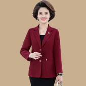 a08短款 n35春秋外套中老年女士40岁50妈妈年轻洋气西装 春装 小西服
