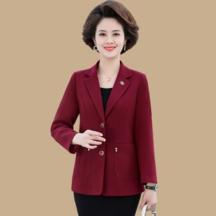 小西服 a08短款 n66春秋外套中老年女士40岁50妈妈年轻洋气西装 春装