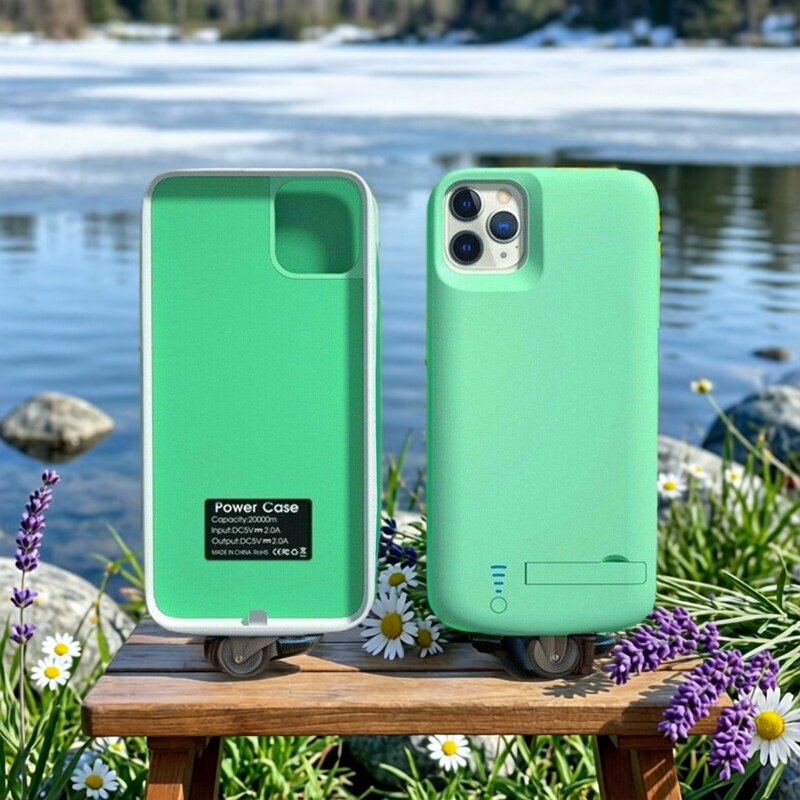 适用苹果11背夹式电池12promax充电宝iPhone13mini无线手机壳电源