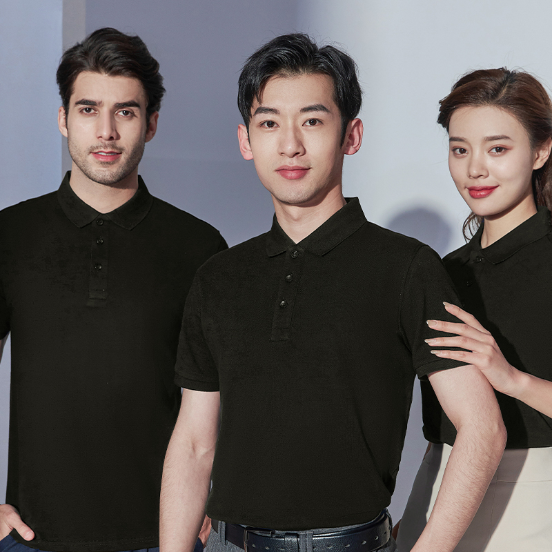 pol衫定制工作服印g夏季翻领