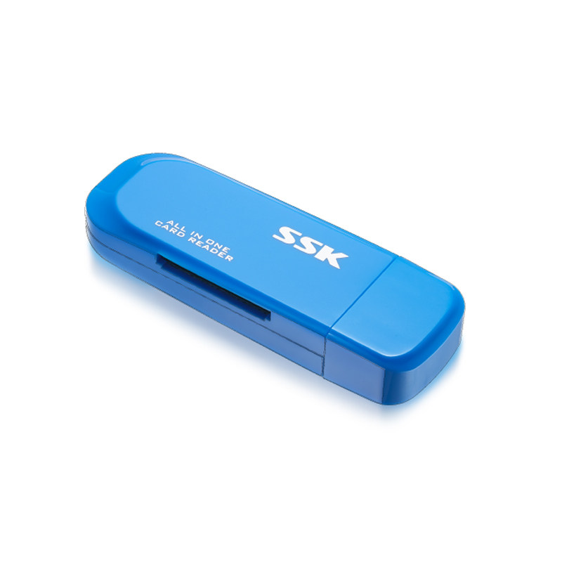 SSK飚王 灵动SCRM060 三合一多功能读卡器 直读SD TF MS卡免驱动
