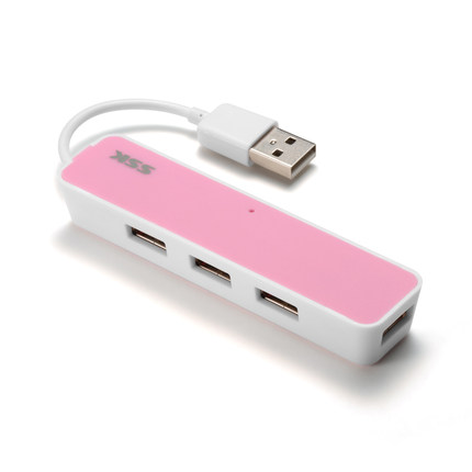 SSK飚王 口琴SHU026 USB2.0 HUB 一拖四 4口集线器分线器 特价