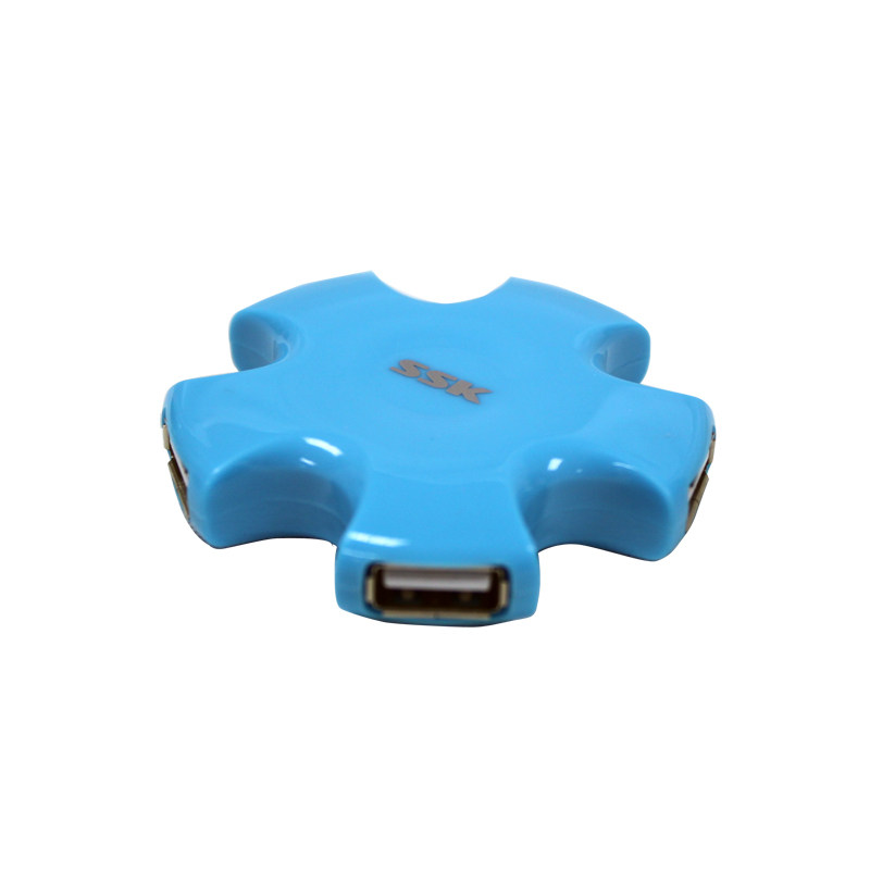 SSK飚王 彩星SHU024 集线器/hub 4口 扩展分线器 一拖四 USB2.0
