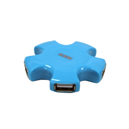 SSK飚王 彩星SHU024 集线器/hub 4口 扩展分线器 一拖四 USB2.0
