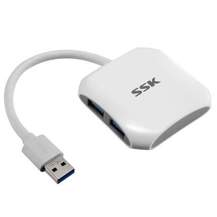 SSK飚王 星梭SHU300 USB3.0 HUB 一拖四 4口集线 电脑扩展分线器
