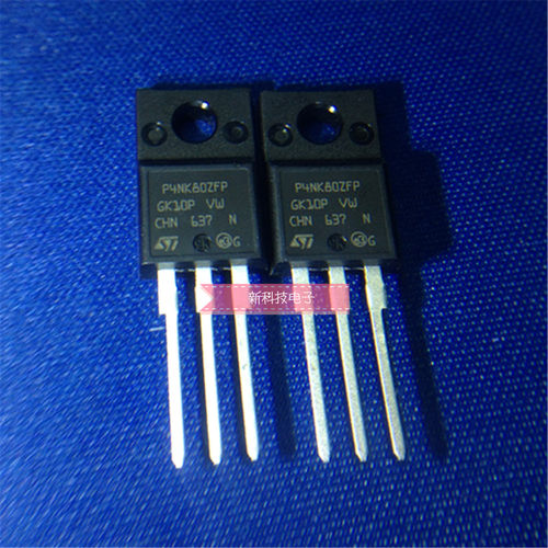 STP4NK80ZFP 4NK80场效应管 3A800V TO-220F塑封 全新原装现货