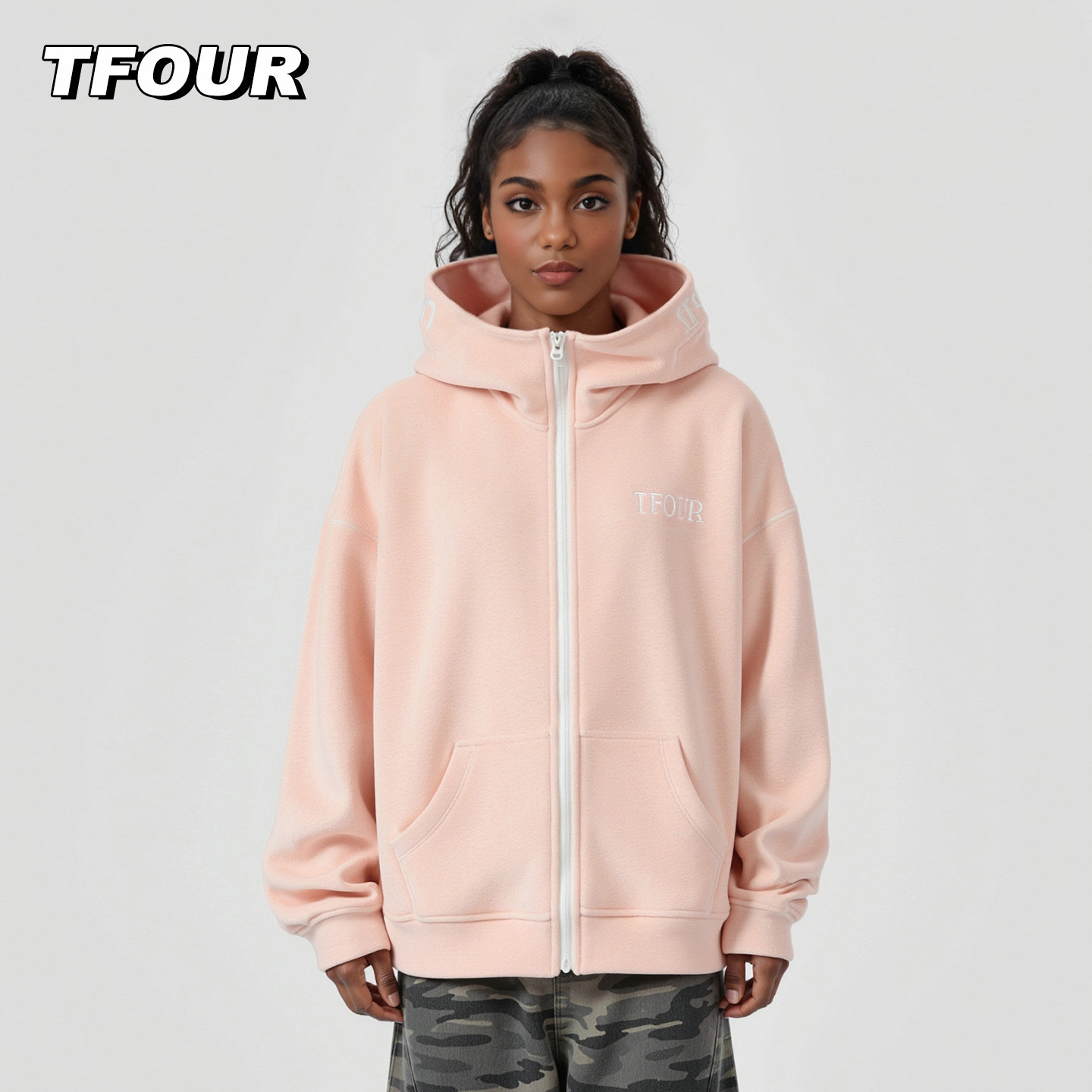 tfour3代八芒星系列连帽卫衣