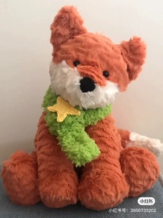 Jellycat 玩偶服装定制little狐狸帽子围脖可定制小狐狸23cm佩戴