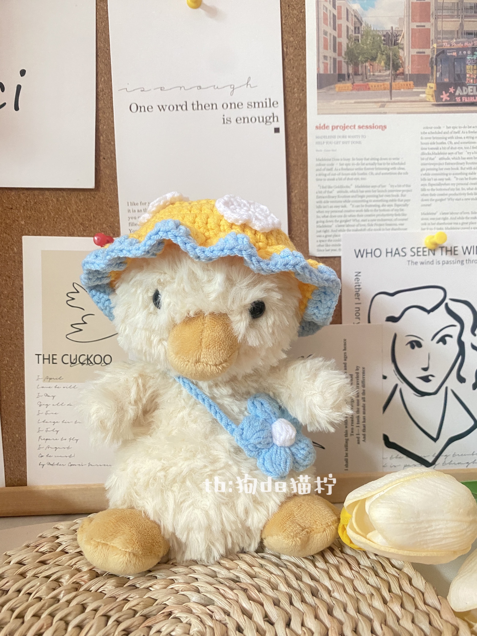 Jellycat 甜美小鸭云朵帽套装服装可定制款式yumm系列甜美兔衣服