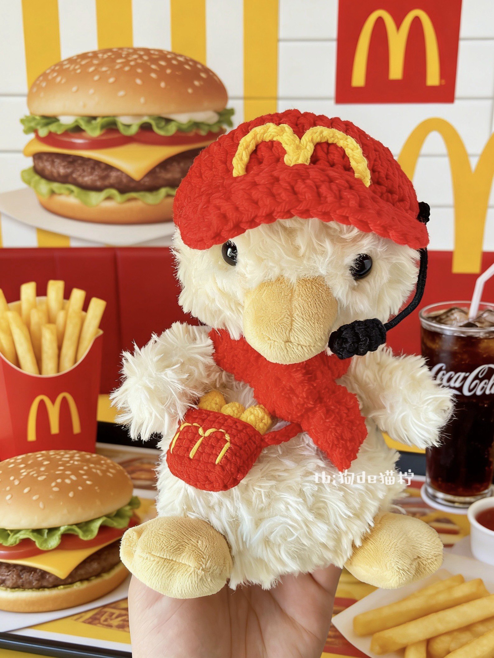 jellycat15cm甜美鸭娃衣麦当劳主题棒球帽套装yummy系列玩偶配饰,模玩/动漫/周边/娃圈三坑/桌游,棉花娃娃/毛绒玩具娃衣,淘宝优惠券,粉丝福利购,淘宝优惠卷