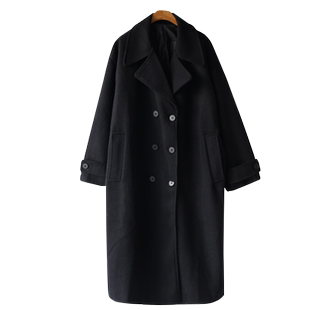 赫本风呢子大衣女长款2023新款秋冬韩版加厚到脚踝毛呢外套高个子