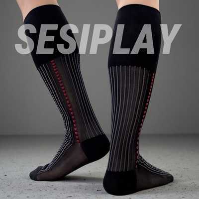 【SESIPLAY：绅游系列·红桃】男士绅装丝袜