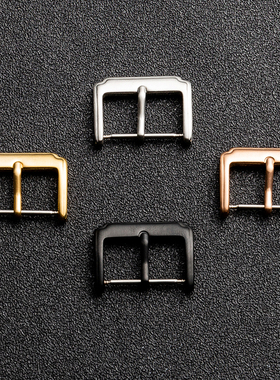 手表带针扣配件 表扣表带针扣 精钢手表扣不锈钢表带扣男款女通用