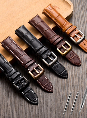 真皮表带女手表带真皮男手表带配件12/13/14/15/16/17/18/19/20mm