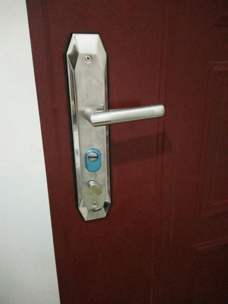 上提大门锁具拉手不锈钢防盗门反锁子母门锁双开门室内家用铝合金