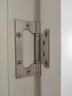 室内门免开槽折页不锈钢子母静音铰链免开孔房门304活页房木门5寸