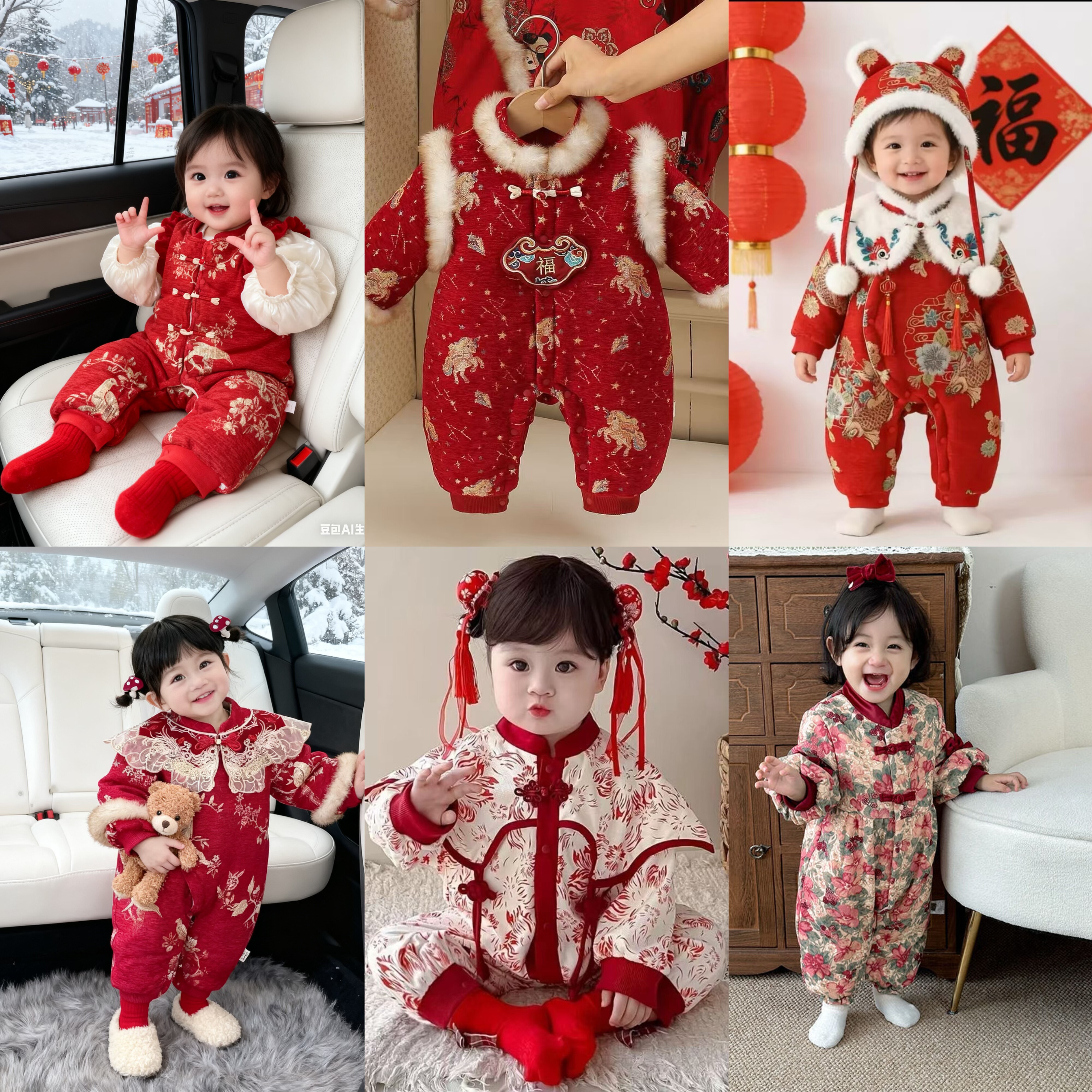 多款拜年服婴儿衣服冬季中国风爬服喜庆新年服宝宝加绒连体衣百日,童装/婴儿装/亲子装,连身衣/爬服/哈衣,淘宝优惠券,粉丝福利购,淘宝优惠卷