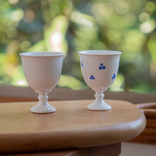 出口品质 唐风点彩白瓷精致手工清酒酒具酒杯 中式白酒酒杯酒具